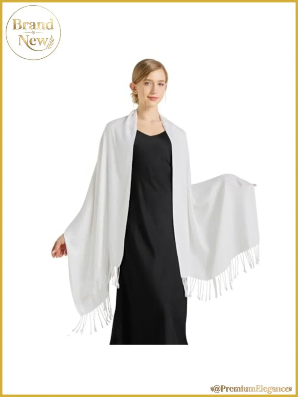 Soft Silky Pashmina Shawl Wrap 70% Pashmina 30% Silk Wedding Evening Scarf